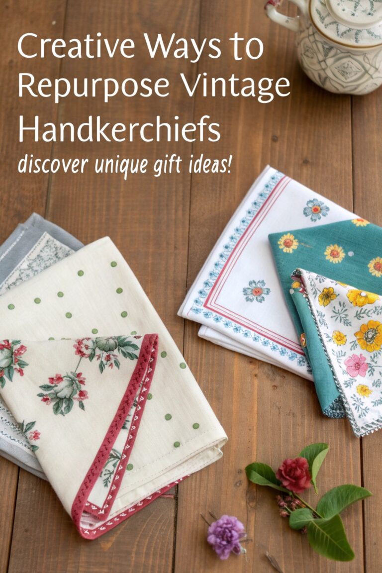 Creative Ways to Repurpose Vintage Handkerchiefs for Gifting