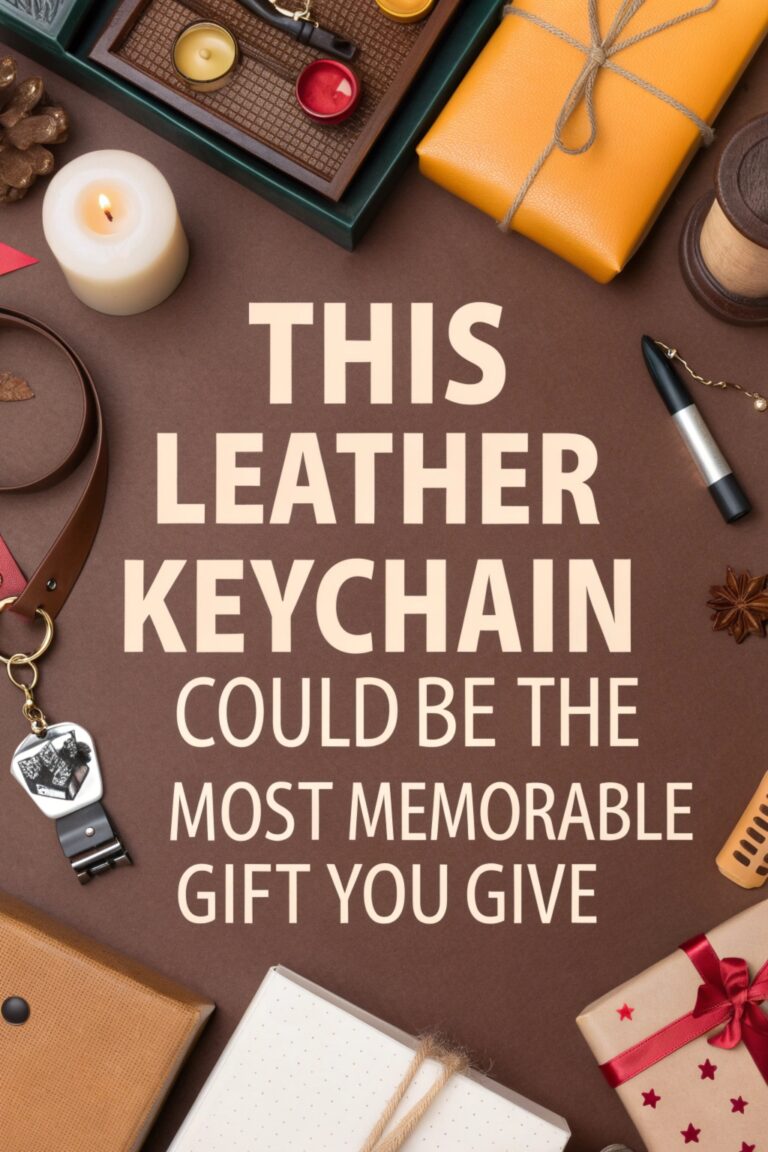 This Leather Keychain Could Be the Most Memorable Gift You Give